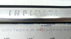 Door sill trim outer left Infiniti QX50 19- chrome with backlight, scratches