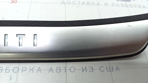 Door sill trim outer left Infiniti QX50 19- chrome with backlight, scratches