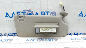Right visor Infiniti QX50 19- gray, without hook, for dry cleaning