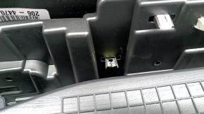 Central console armrest Ford Escape MK4 23- leather black with red stitching, scratches, cracks in fastening
