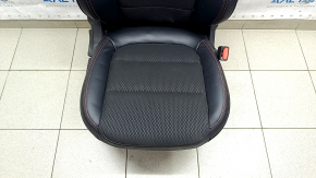 Passenger seat Ford Escape MK4 23- with airbag, mechanical, combined leather + cloth, black with red stitching