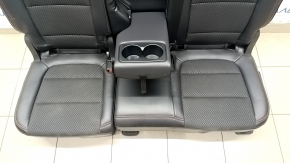 Rear row of seats 2 row Ford Escape MK4 23- without airbag, combined leather + cloth, black with red stitching, tear, scratch