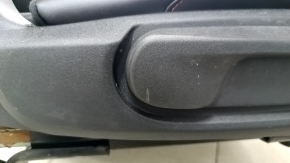 Rear row of seats 2 row Ford Escape MK4 23- without airbag, combined leather + cloth, black with red stitching, tear, scratch