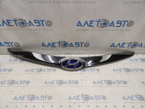 Radiator grill grill Hyundai Sonata 11-15 hybrid, with emblem, sand