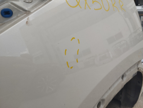 Quarter wing rear right Infiniti QX50 19- on the body, white, dent, bumps