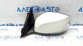 Side mirror left Infiniti QX50 19- 5 pins, turn signal, white QAB, scratches