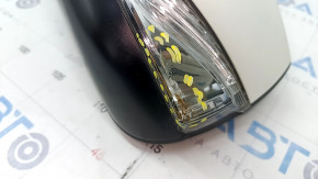 Side mirror left Infiniti QX50 19- 5 pins, turn signal, white QAB, scratches