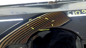 Door bare rear left Ford Escape MK3 13- black G1, bumps