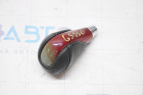 Gear knob Lexus GS300 GS350 GS430 GS450h 06-11 leather black under dark wood, burnt wood, for re-upholstery