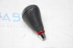 Gear knob Lexus GS300 GS350 GS430 GS450h 06-11 leather black under dark wood, burnt wood, for re-upholstery