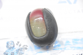 Gear knob Lexus GS300 GS350 GS430 GS450h 06-11 leather black under dark wood, burnt wood, for re-upholstery