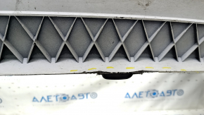 Bare rear bumper VW Jetta 19 - white, with chrome molding, scratches, abrasions, scratch on molding