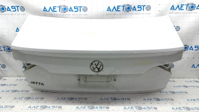 VW Jetta 19 trunk lid - white LC9A, pokes
