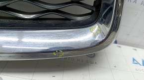 Radiator grill grill Infiniti QX50 19- complete with badge for distronic, sand, bumps, scratches, cracks in badge