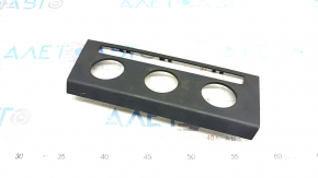 VW Jetta 19 Front Heater Control Panel Overlay - Black