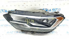Headlight front left VW Jetta 19 - complete LED, sand, melted glass