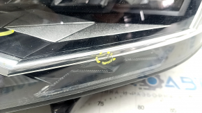 Headlight front left VW Jetta 19 - complete LED, sand, melted glass