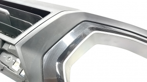Front panel trim for instrument cluster VW Jetta 19- black gloss, with deflector, scratches