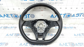 Bare steering wheel VW Jetta 19 - black rubber, worn, melted