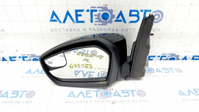 Side mirror left Ford Escape MK3 17-19 rest 3 pins, black