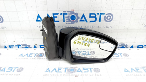 Side mirror right Ford Escape MK3 17-19 rest, 3 pins, black
