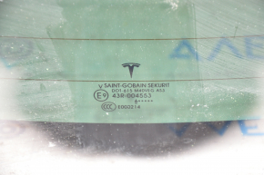 Tesla Model X 16-21 rear tailgate glass type 1 for passive spoiler, tinted