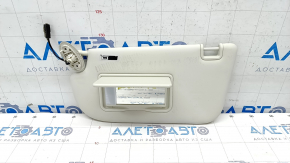 Left visor Ford Escape MK3 13-19 gray, with backlight, without hook, for dry cleaning