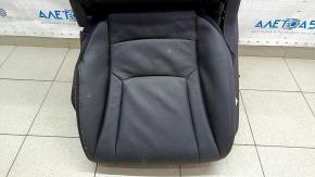 Driver's seat Honda Accord 23- without airbag, electric, heated, black leather, driftwood, non-working electrics, for spare parts, without controls, runners and headrest