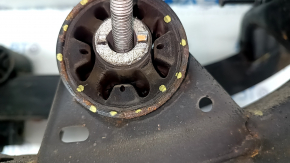 Subframe rear Ford Escape MK3 13-19 AWD cracked silent blocks, rusty