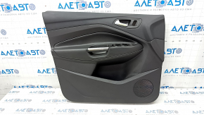 Door trim card front left Ford Escape MK3 17-19 rest, black, chrome handle, scratches