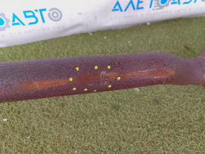 Exhaust line complete with barrel Ford Escape MK3 13 - chrome tips, with catalytic converter, rusty, dented, corrosion on catalytic converter