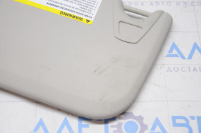 Right visor Dodge Journey 11 - gray, with backlight, without hook, for dry cleaning