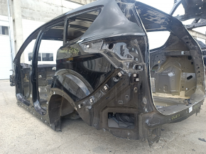 Quarter wing rear left Ford Escape MK3 13- on the body, black, pokes