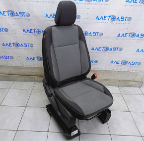 Passenger seat Ford Escape MK3 17- without airbag, mechanical, cloth, black-gray, rusty frame, for dry cleaning