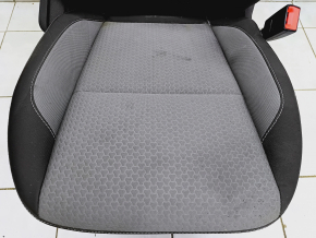 Passenger seat Ford Escape MK3 17- without airbag, mechanical, cloth, black-gray, rusty frame, for dry cleaning