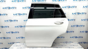 Door assembly rear left Mercedes GLC 16-22 SUV, white 149, keyless, butt, butts on the overlay, broken fastening