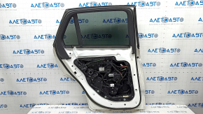 Door assembly rear left Mercedes GLC 16-22 SUV, white 149, keyless, butt, butts on the overlay, broken fastening