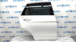 Door assembly rear right Mercedes GLC 16-22 SUV, white 149, keyless, bumpers on the overlay