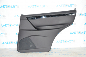 Door trim card rear right Tesla Model X 16-21 black, molding wood, scratches on wood, burrs, dented