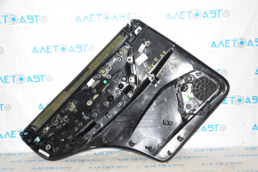 Door trim card rear right Tesla Model X 16-21 black, molding wood, scratches on wood, burrs, dented