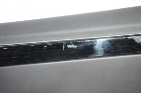 Door trim card rear right Tesla Model X 16-21 black, molding wood, scratches on wood, burrs, dented