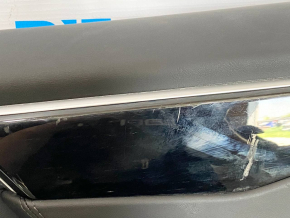 Door trim card rear right Tesla Model X 16-21 black, molding wood, scratches on wood, burrs, dented