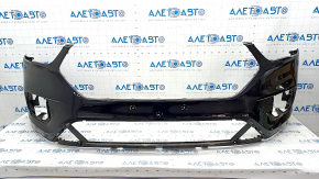 Front bumper bare Ford Escape MK3 17-19 rest, black, crack in mount, scratches, torn