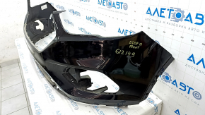 Front bumper bare Ford Escape MK3 17-19 rest, black, crack in mount, scratches, torn
