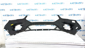 Front bumper bare Ford Escape MK3 17-19 rest, black, crack in mount, scratches, torn