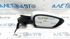 Side mirror right Honda Accord 23- 6 pins, turn signal, heated, white, dented