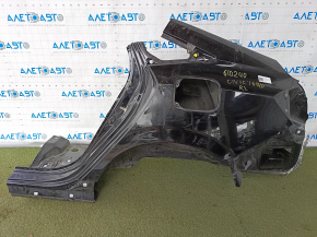 Quarter wing rear left Honda Civic X FC 16-21 4d black, pokes