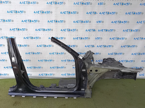 Front right quarter Audi A6 C7 12-18 black, with central pillar, butt