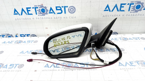 Side mirror left Mercedes GLC 16-22 10+8+2+2, turn signal, auto-dimming, heated, backlight, BSM, white