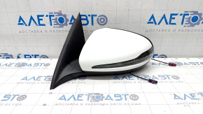 Side mirror left Mercedes GLC 16-22 10+8+2+2, turn signal, auto-dimming, heated, backlight, BSM, white